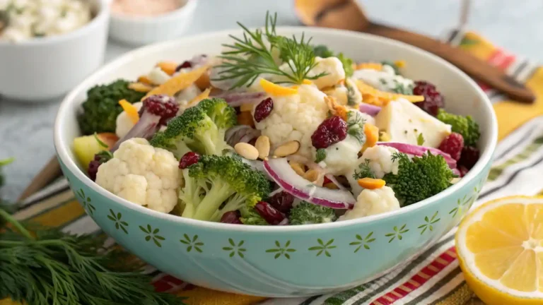 BROCCOLI CAULIFLOWER SALAD RECIPE