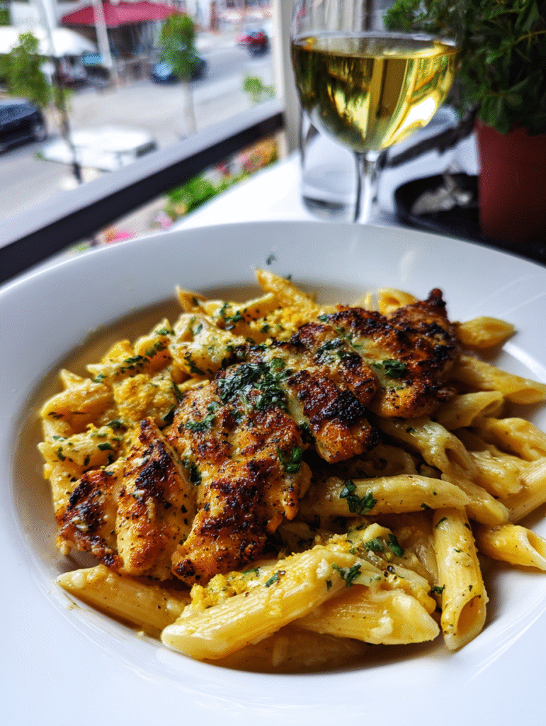 Garlic Parmesan Chicken Pasta