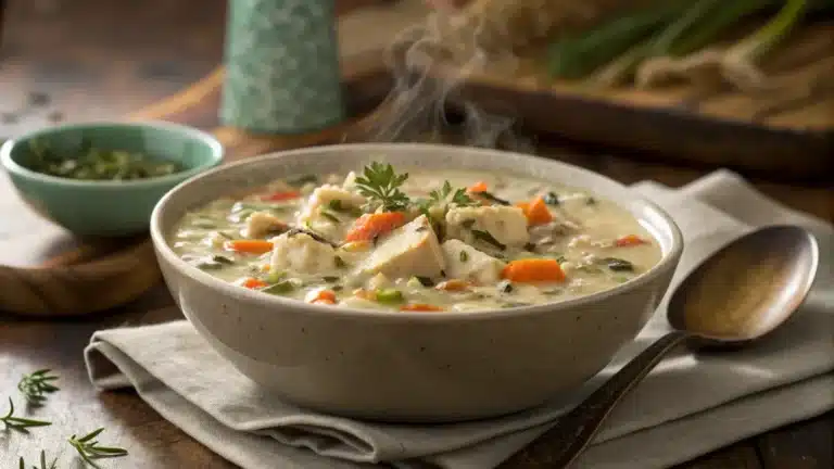 Leftover rotisserie chicken soup