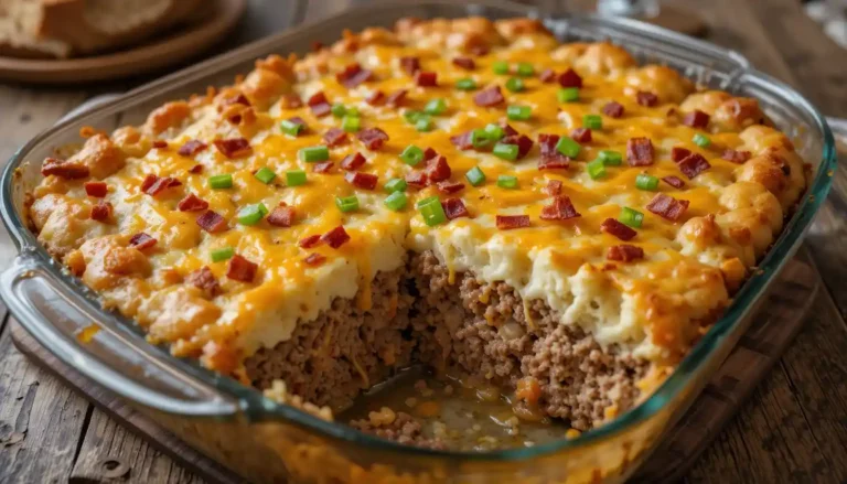cowboy meatloaf and potato casserole
