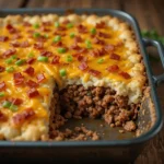 Cowboy Meatloaf and Potato Casserole