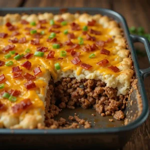 Cowboy Meatloaf and Potato Casserole – A Hearty, Flavorful Family Favorite! Cowboy Meatloaf and Potato Casserole
