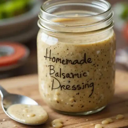 Balsamic creamy salad dressing
