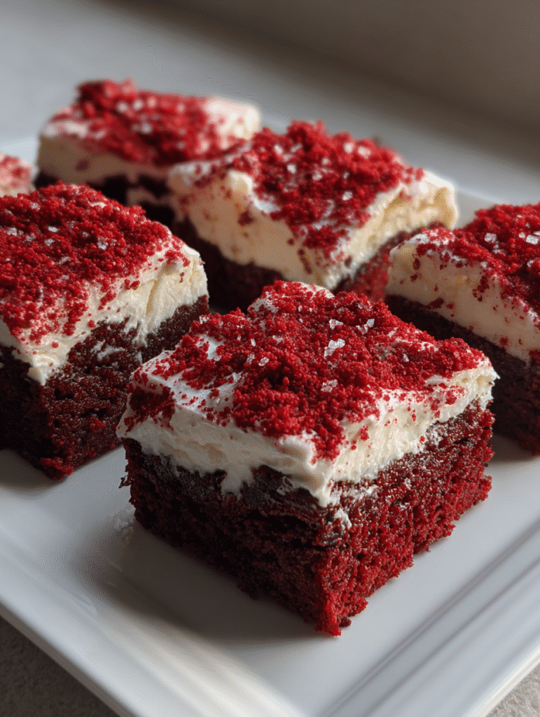 Red velvet brownies