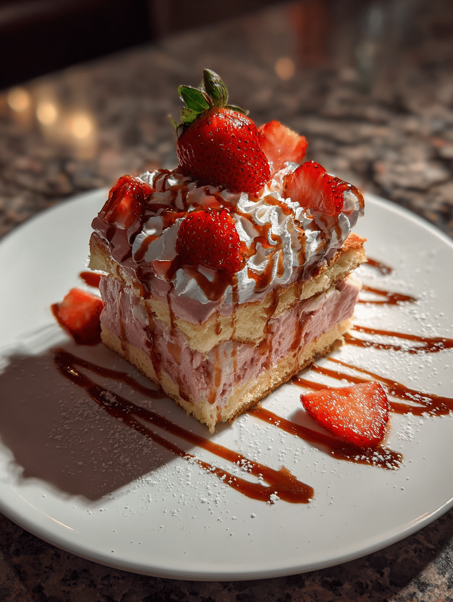 strawberry earthquake cake