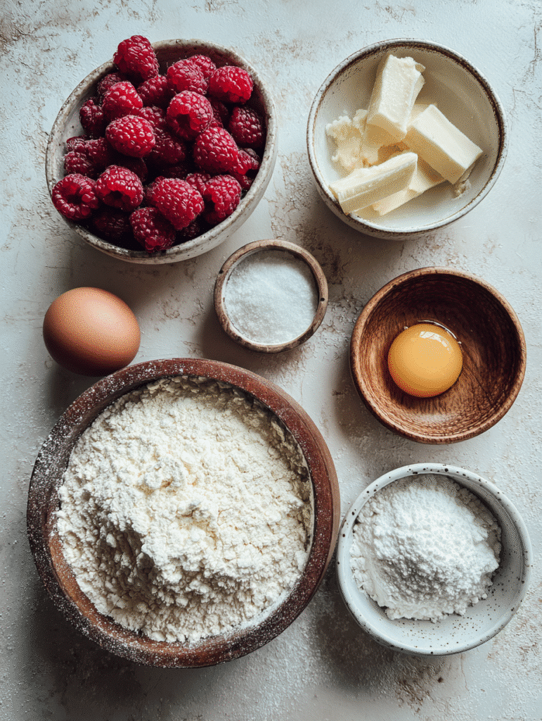 raspberry cookies ingredients