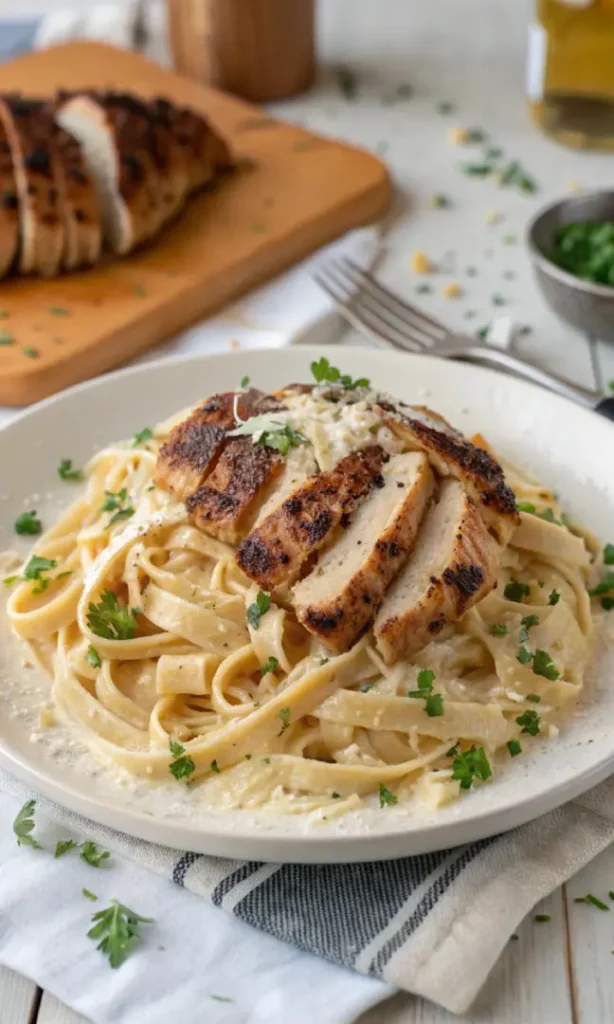 lackened chicken alfredo