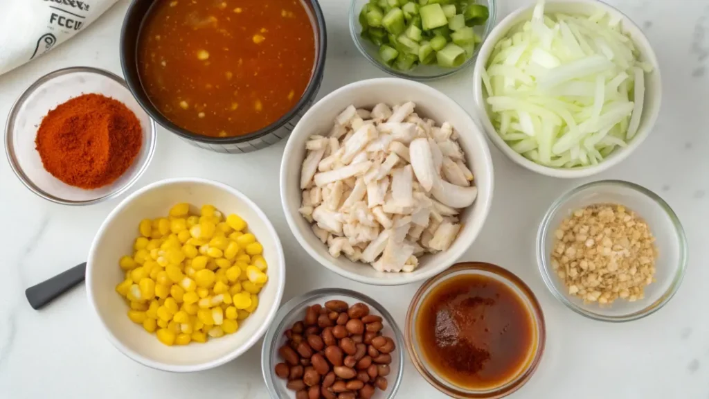 Buffalo chicken chili ingredients