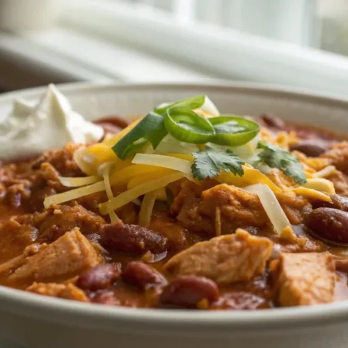 Buffalo chicken chili