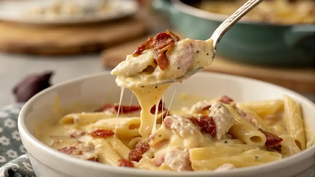 Crack Chicken Penne Recipe,Crack Chicken Penne,What Is Crack Chicken Penne,One-Pot Crack Chicken Penne,How to Make Crack Chicken Penne,Crack Chicken Pasta,Gluten-Free Pasta,How to Reheat Crack Chicken Penne,Can You Freeze Crack Chicken Pasta,chicken pasta,chicken penne,Penne Recipe,Crack Chicken,one-pot meal,Crack Chicken Penne FAQs Crack Chicken Penne Recipe