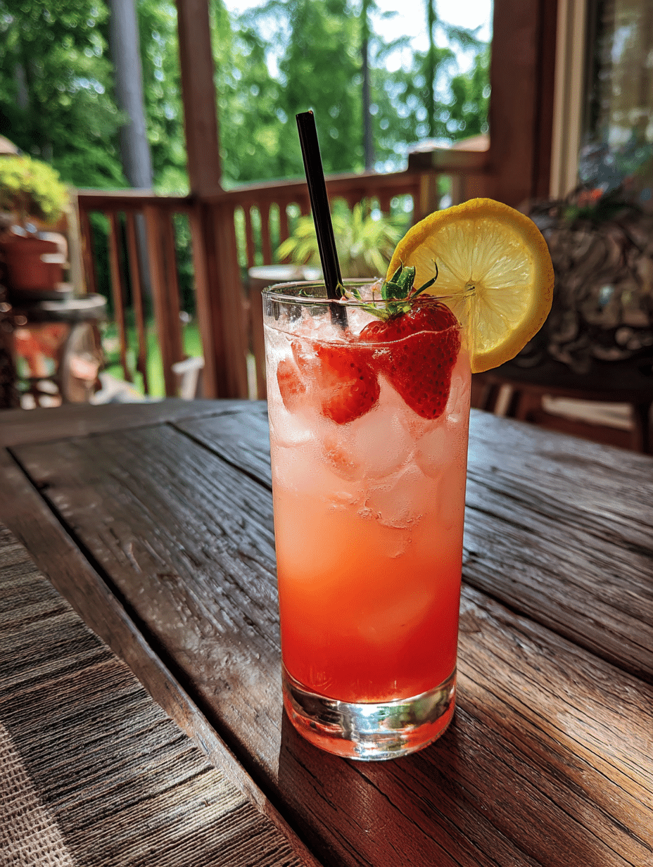 daily recipes Homemade Strawberry Lemonade