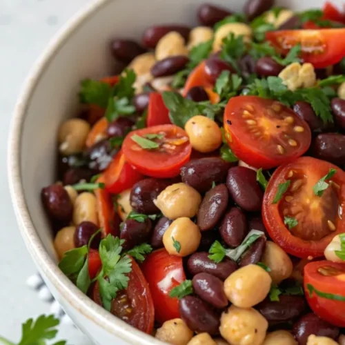 dense bean salad