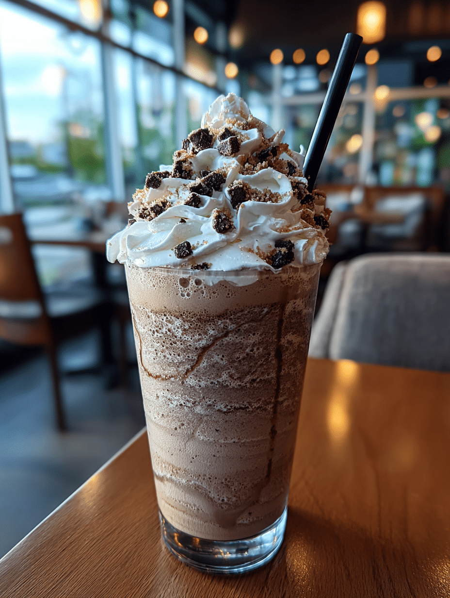 Homemade Mocha Cookie Crumble Frappuccino