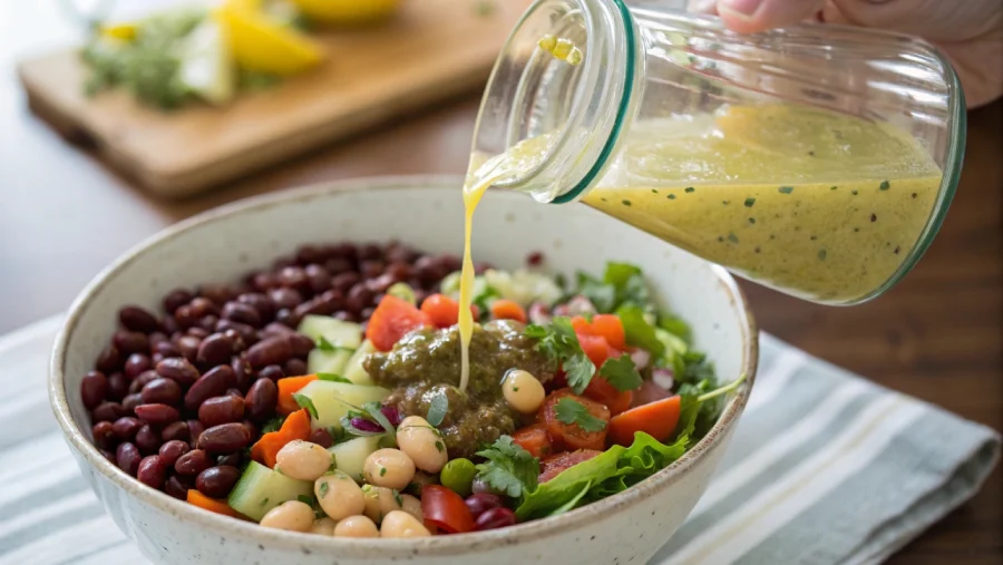Dense Bean Salad recipe