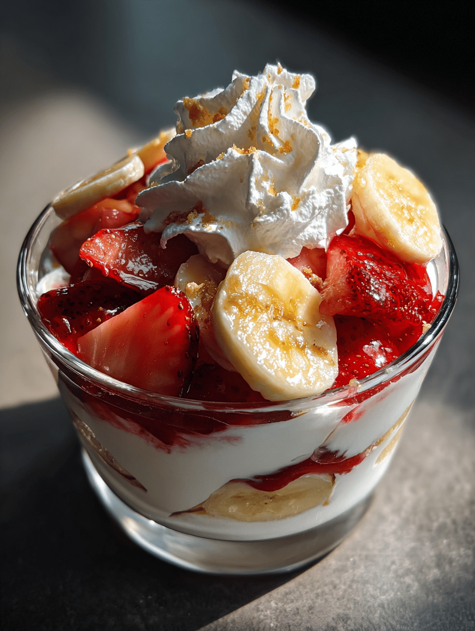 strawberry banana pudding