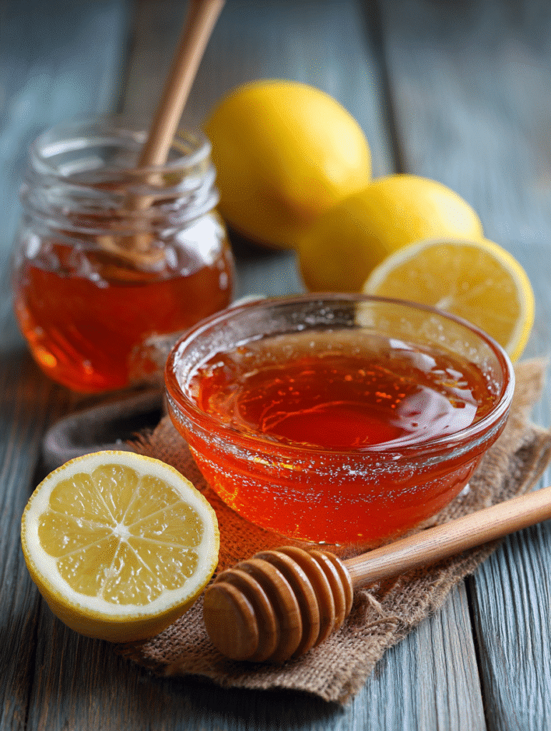 bariatric gelatin recipe bariatric gelatin recipe ingredients on wooden table lemon tea gelatin powder honey