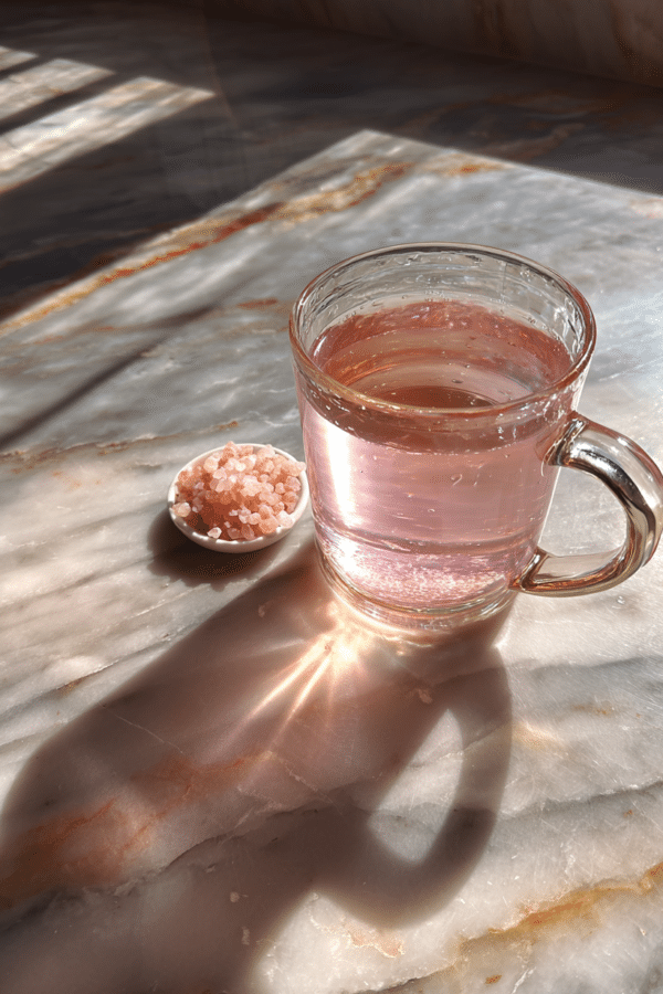 pink salt trick for neuropathy drink in glass