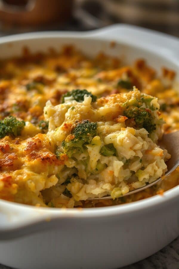 daily recipes chicken broccoli rice cheese casserole
