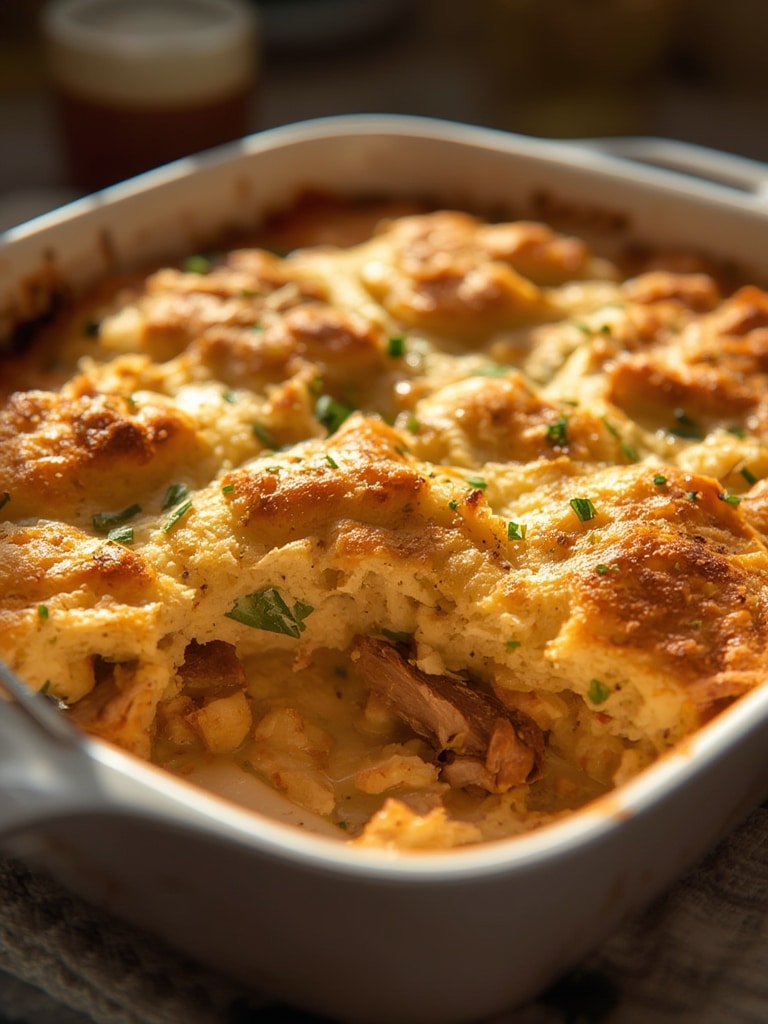 chicken cobbler casserole